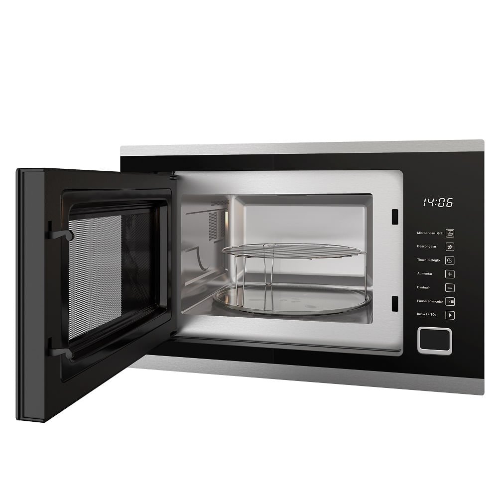 Micro-ondas de Embutir Mueller 25 Litros Preto MMO0225G1 - 220 Volts