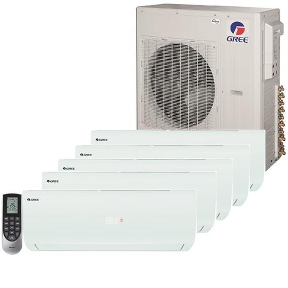 Ar Condicionado Multi Split Inverter Gree Hi Wall 1x9000 + 4x12000 BTU/h Quente e Frio CN860W0180 ¿ 220 Volts