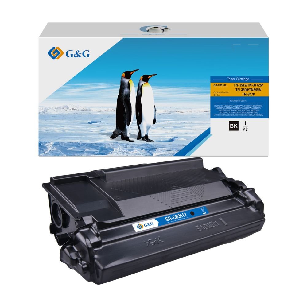 Cartucho de Toner Preto Compativel Brother Tn3472 Dcp-l5652dn Dcp-l5502dn Mfc-l6702dw 5652 6600 6200 6202 6400 6402 6700 6800 12k G&G/G