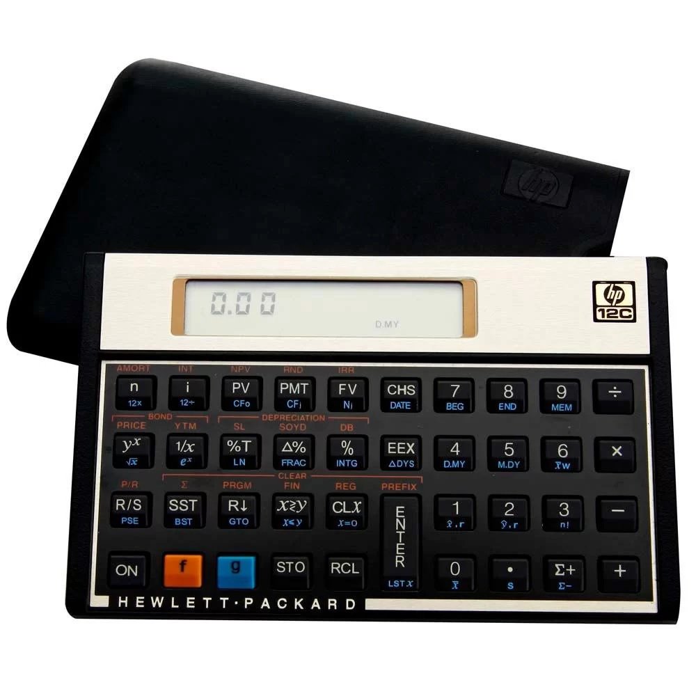 Calculadora Financeira, Visor Lcd De 1 Linha Com 10 Caracteres, Mais De 120 Funções, Hp 12c Gold