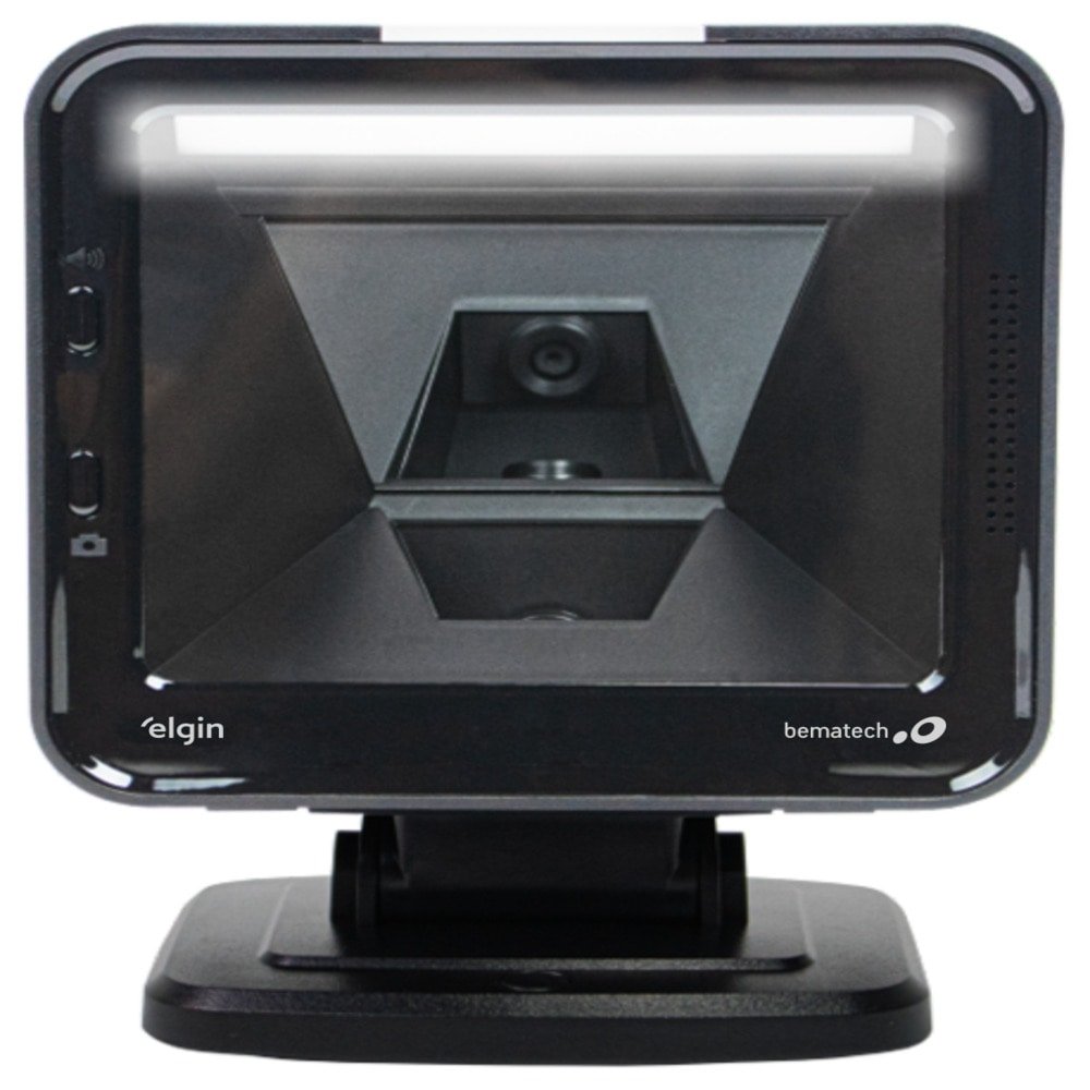 Leitor Código Barras Elgin Fixo EL-8600US - 2D, USB, Preto