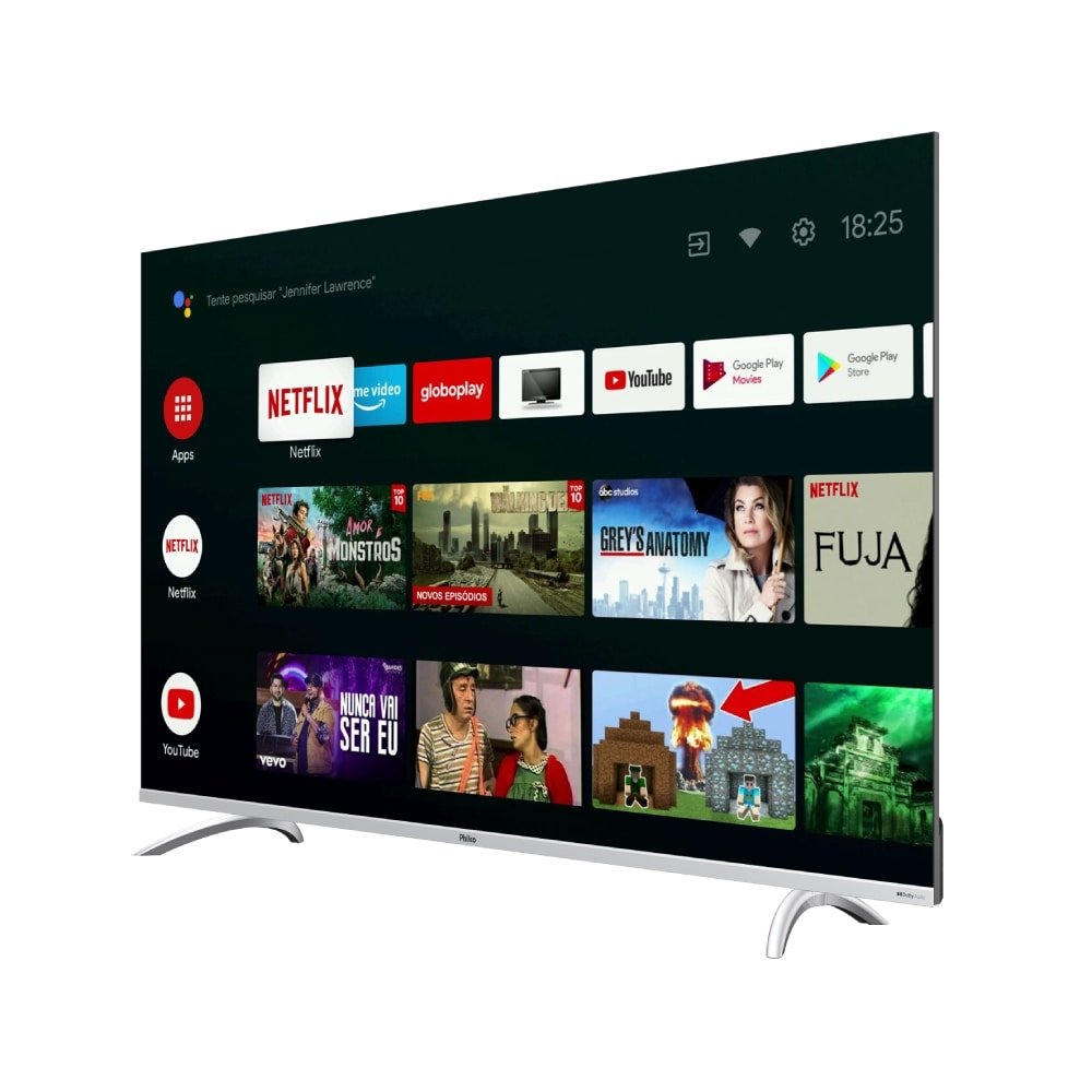 Smart TV 58" LCD LED Philco PTV58GAGSKSBL - 4K UHD, com Wi-Fi, com 3 USB, 3 HDMI, 50/60Hz