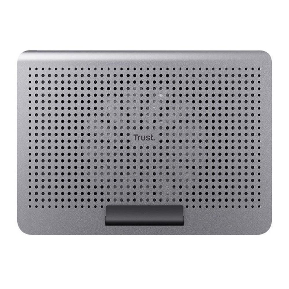 Base Para Notebook Trust Exto T24613, ABS, USB-A, Ergonomico, Laptop ate 16", 8 Alturas, 1 Ventoinha de 180mm, Cinza