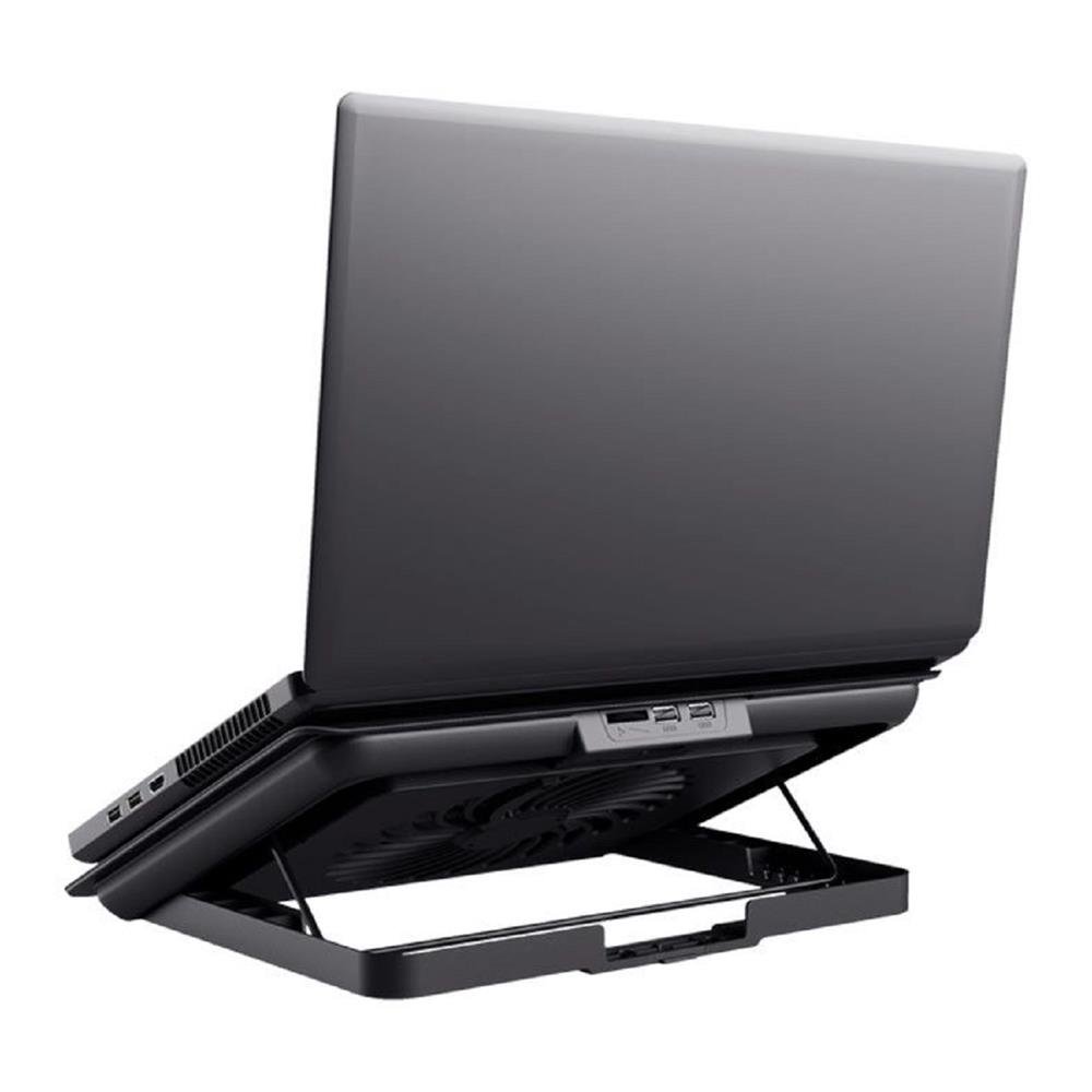 Base Para Notebook Trust Exto T24613, ABS, USB-A, Ergonomico, Laptop ate 16", 8 Alturas, 1 Ventoinha de 180mm, Cinza