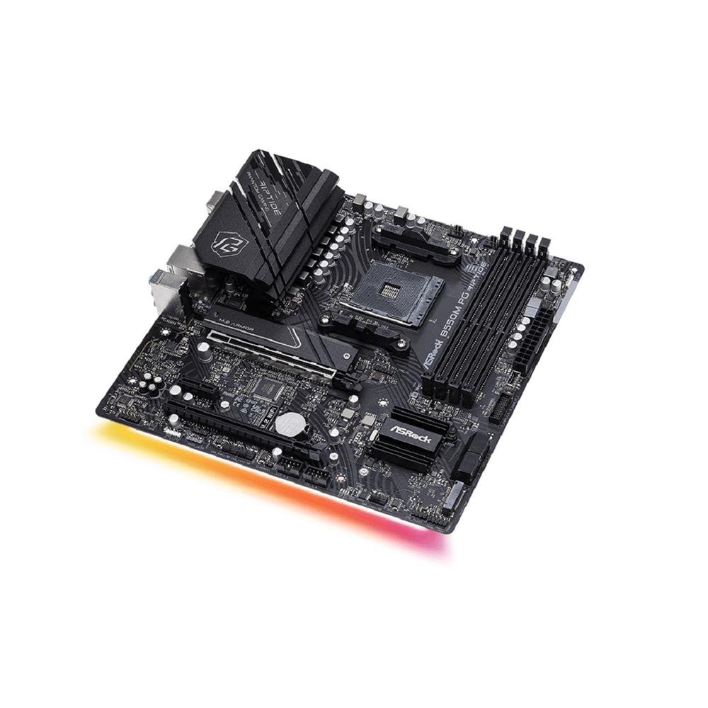 Placa Mãe ASRock B550M PG Riptide, Chipset B550, AMD AM4, mATX, DDR4
