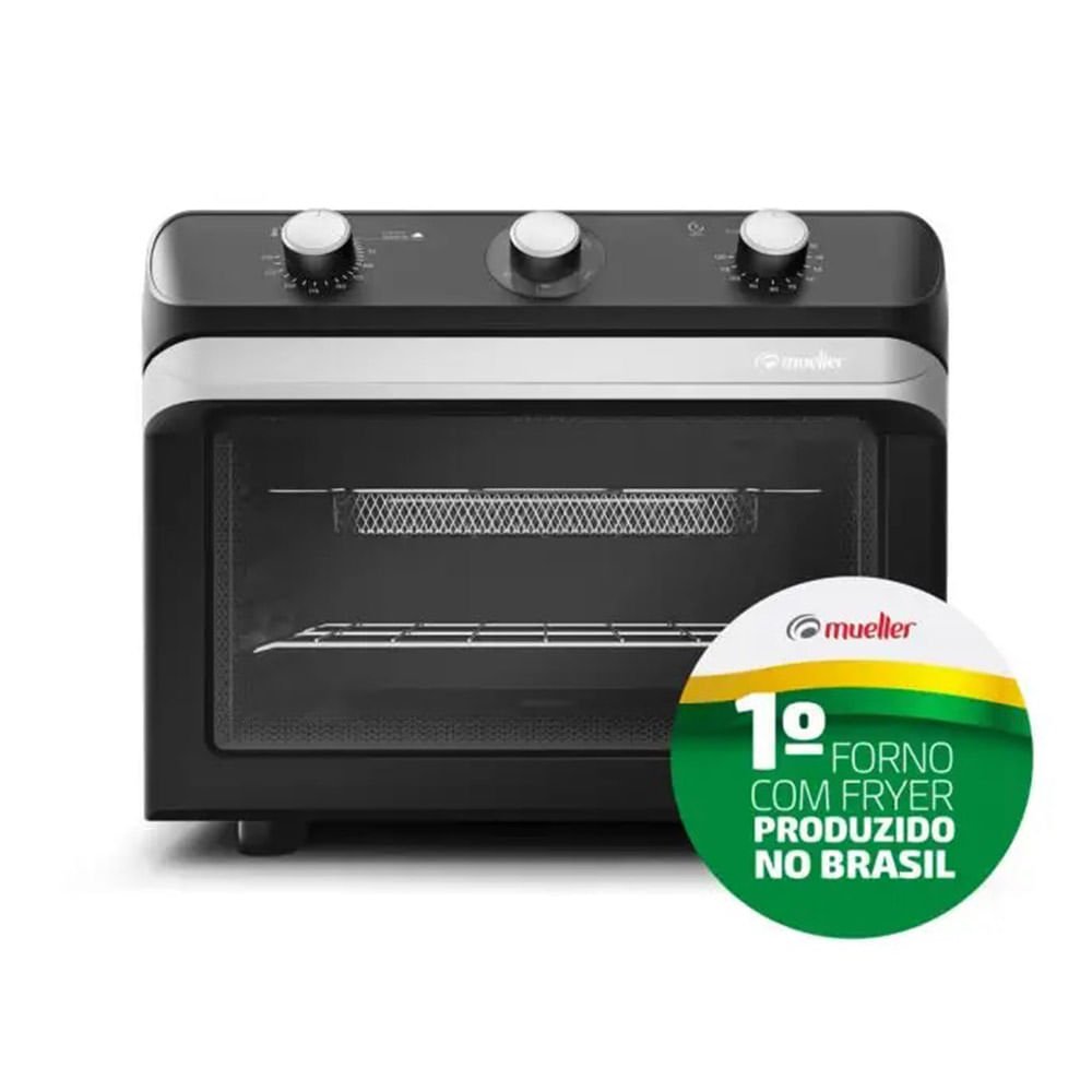 Forno Elétrico e Fritadeira Mueller 35 Litros Air Preto MFB35G ¿ 127 Volts