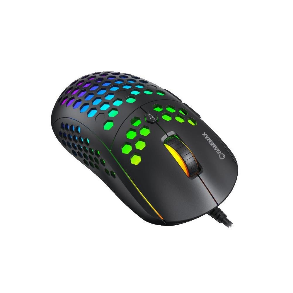 Mouse Gamer Gamemax Mg8, Rgb, 6400 Dpi, 6 Botões, Usb, Preto
