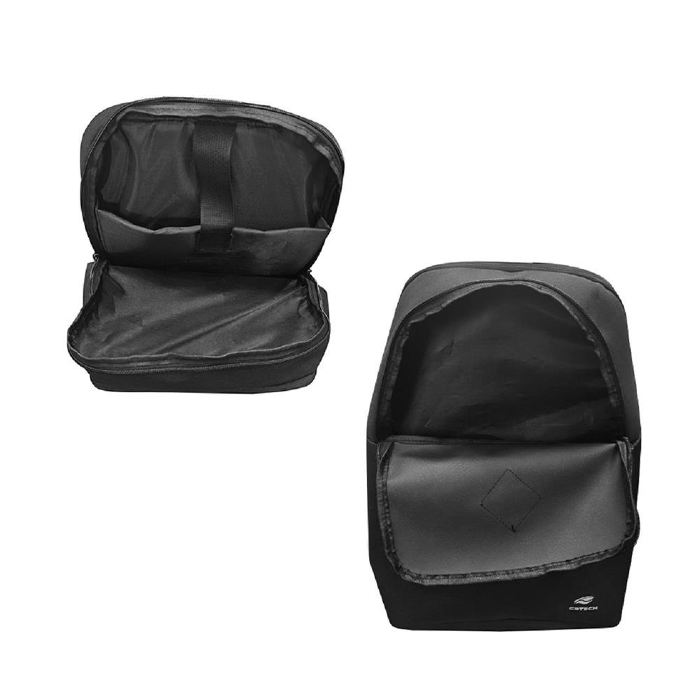 Mochila Para Notebook 15,6" MC-40GY C3Tech, Preta