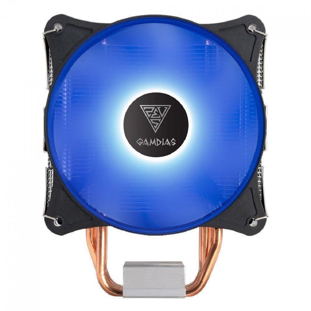 Cooler para Processador Gamdias Boreas E1-410, LED Azul, 120mm, Intel e AMD, Preto