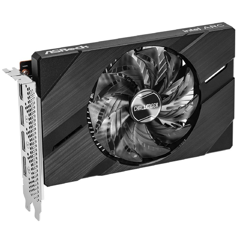 Placa de Video ASRock Arc A380 Challenger ITX OC, 6GB, GDDR6, 96-Bit, Preto
