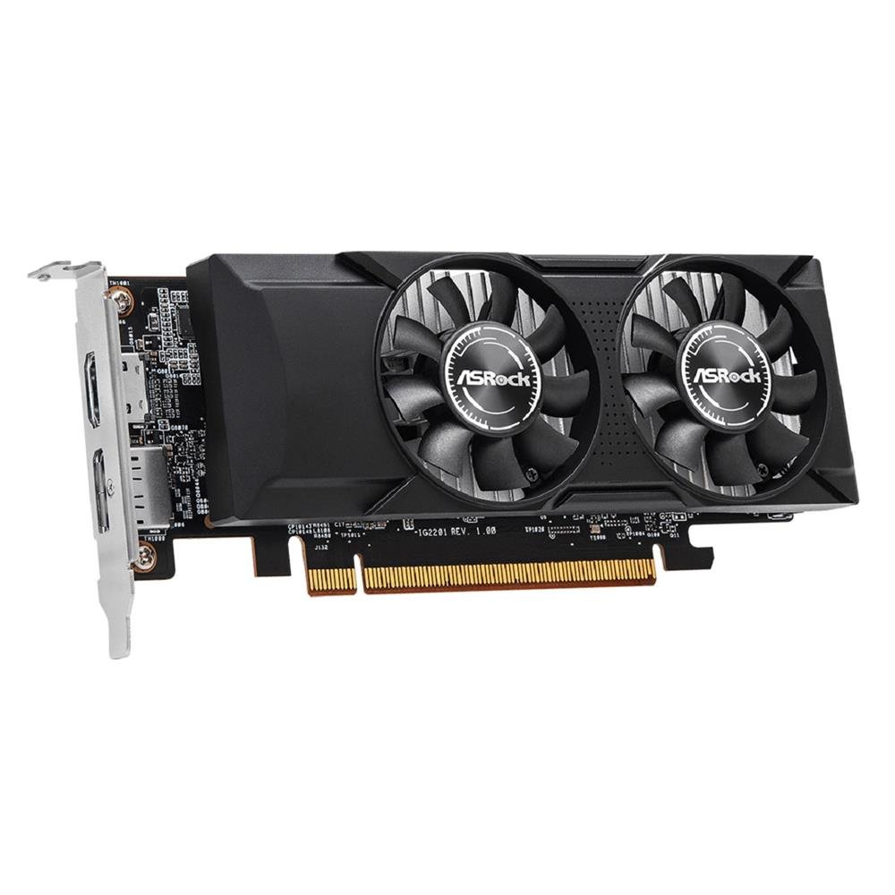 Placa de Video ASRock Arc A310 Low Profile, 4GB, GDDR6, 64-Bit, Preto