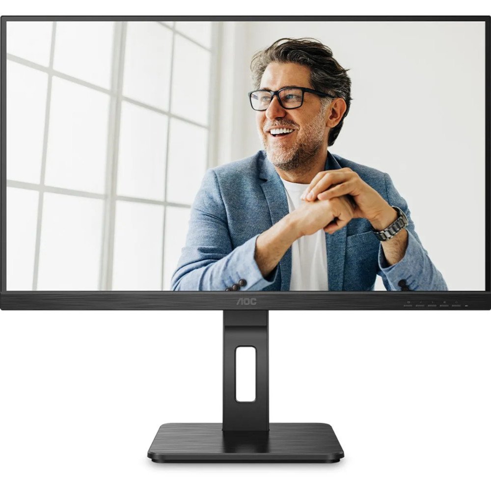 Monitor 21,5" Led Va Aoc 22p2um, Full Hd, Hdr, Hdmi E Display Port, Hub Usb, Ajuste Altura E Rotação