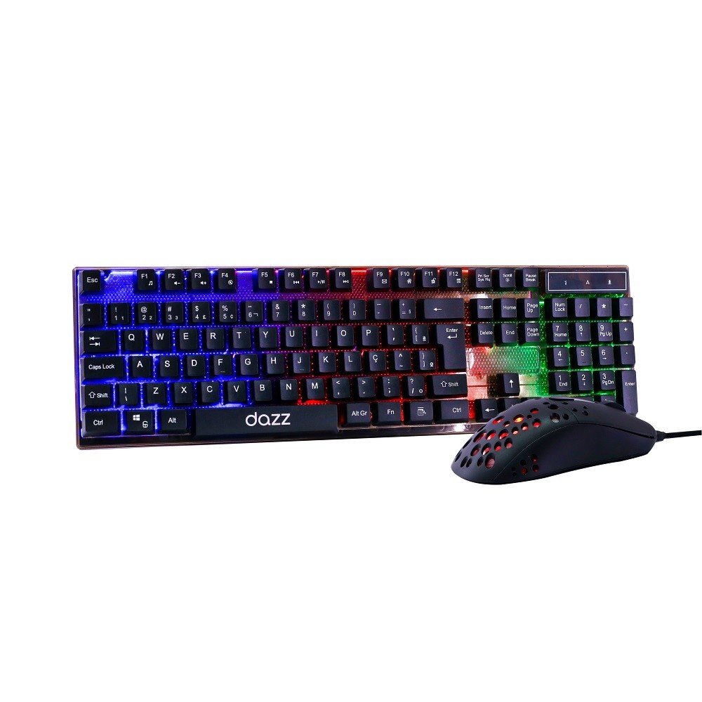 Teclado + Mouse Gamer Diamond Dust Dazz, Abnt2, Maxprint/Dazz