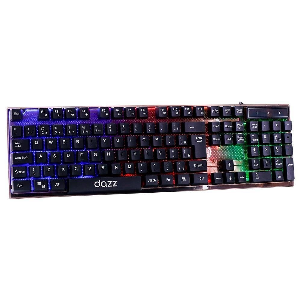 Teclado + Mouse Gamer Diamond Dust Dazz, Abnt2, Maxprint/Dazz