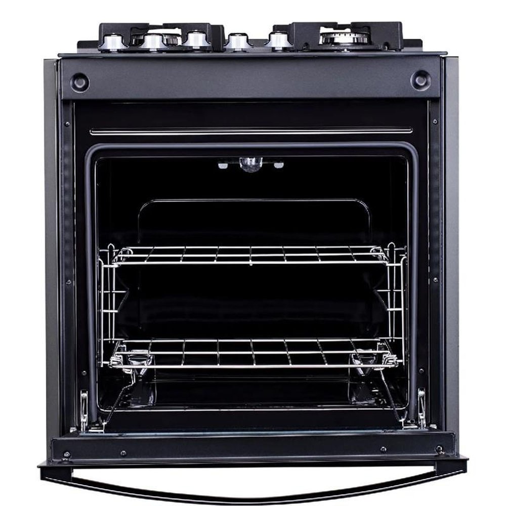 Fogão de Embutir Dako 4 Bocas Turbo Glass Preto - Bivolt