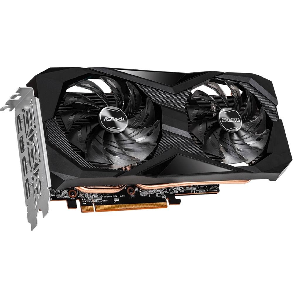 Placa de Vídeo ASRock Radeon RX 7600 Challenger OC, 8GB, GDDR6, 128-Bit, FSR, Ray Tracing, Preto