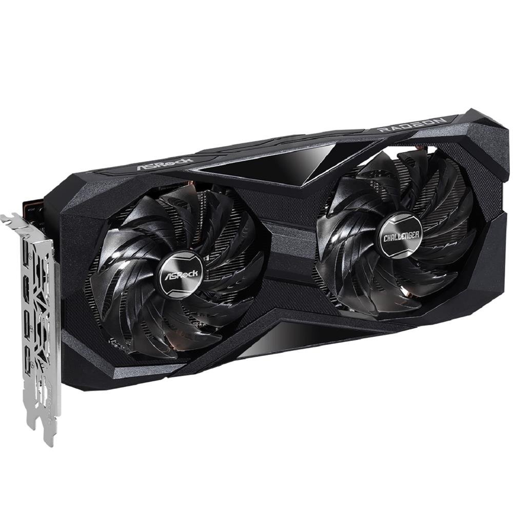 Placa de Vídeo ASRock Radeon RX 7600 Challenger OC, 8GB, GDDR6, 128-Bit, FSR, Ray Tracing, Preto