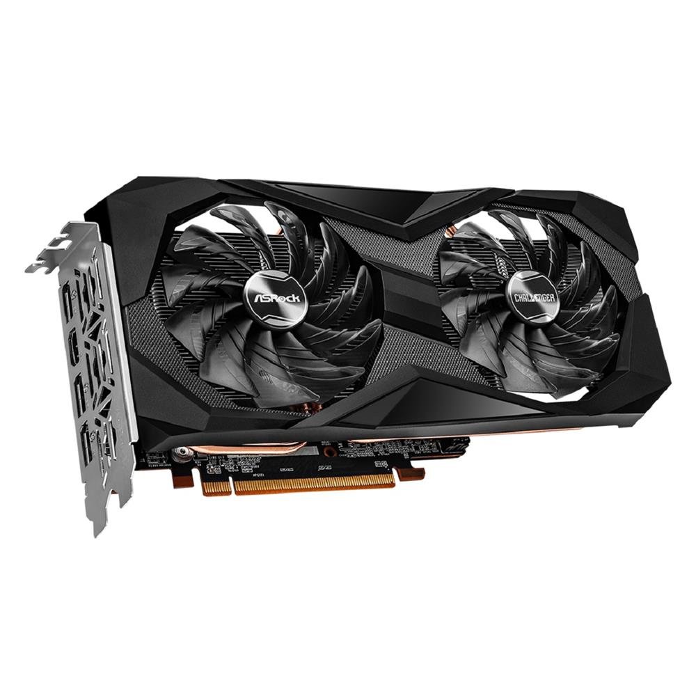 Placa de Video ASRock Radeon RX 6600 Challenger D, 8GB, GDDR6, 128-Bit, Preto