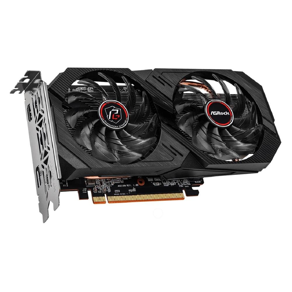 Placa de Video ASRock Radeon RX 6500 XT Phantom Gaming D OC, 4GB, GDDR6, 64-Bit, Preto