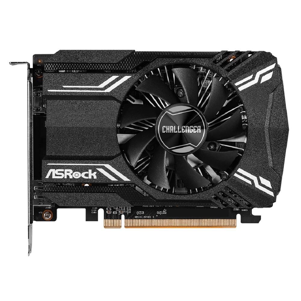 Placa de Video ASRock Radeon RX 6400 Challenger ITX, 4GB, GDDR6, 64-Bit, Preto