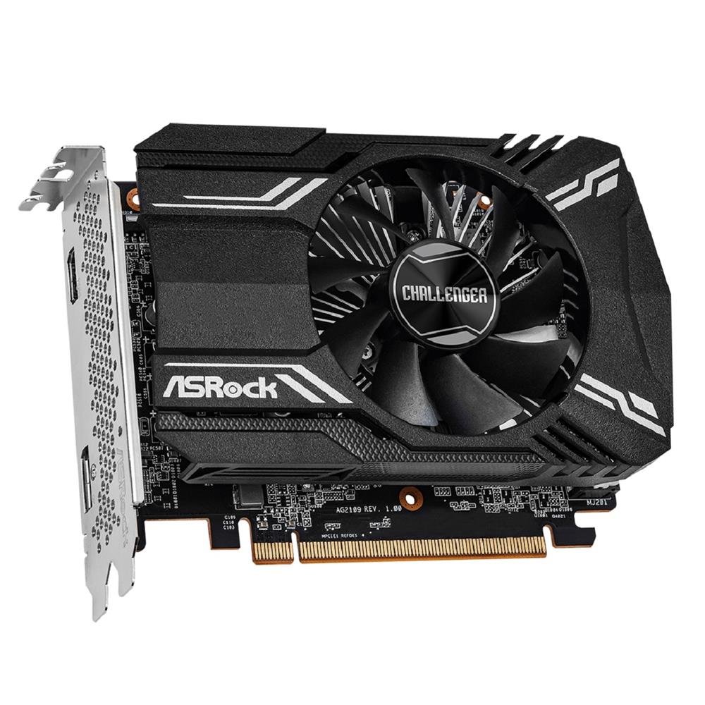 Placa de Video ASRock Radeon RX 6400 Challenger ITX, 4GB, GDDR6, 64-Bit, Preto