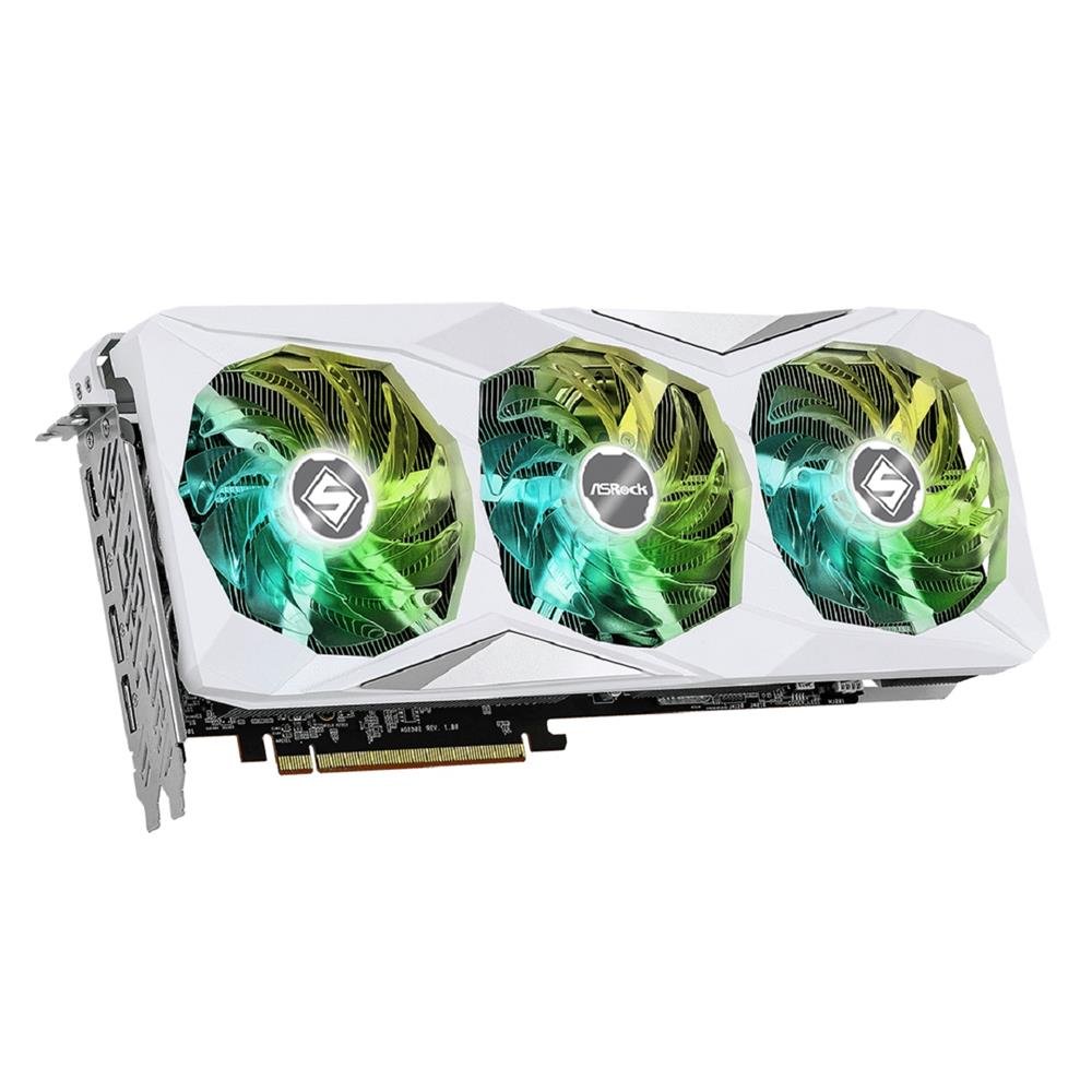 Placa de Video ASRock AMD Radeon RX 7900 GRE Steel Legend OC, 16GB, GDDR6, 256-Bit, Branco