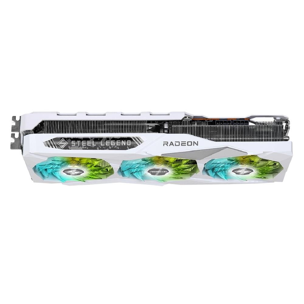 Placa de Video ASRock AMD Radeon RX 7900 GRE Steel Legend OC, 16GB, GDDR6, 256-Bit, Branco