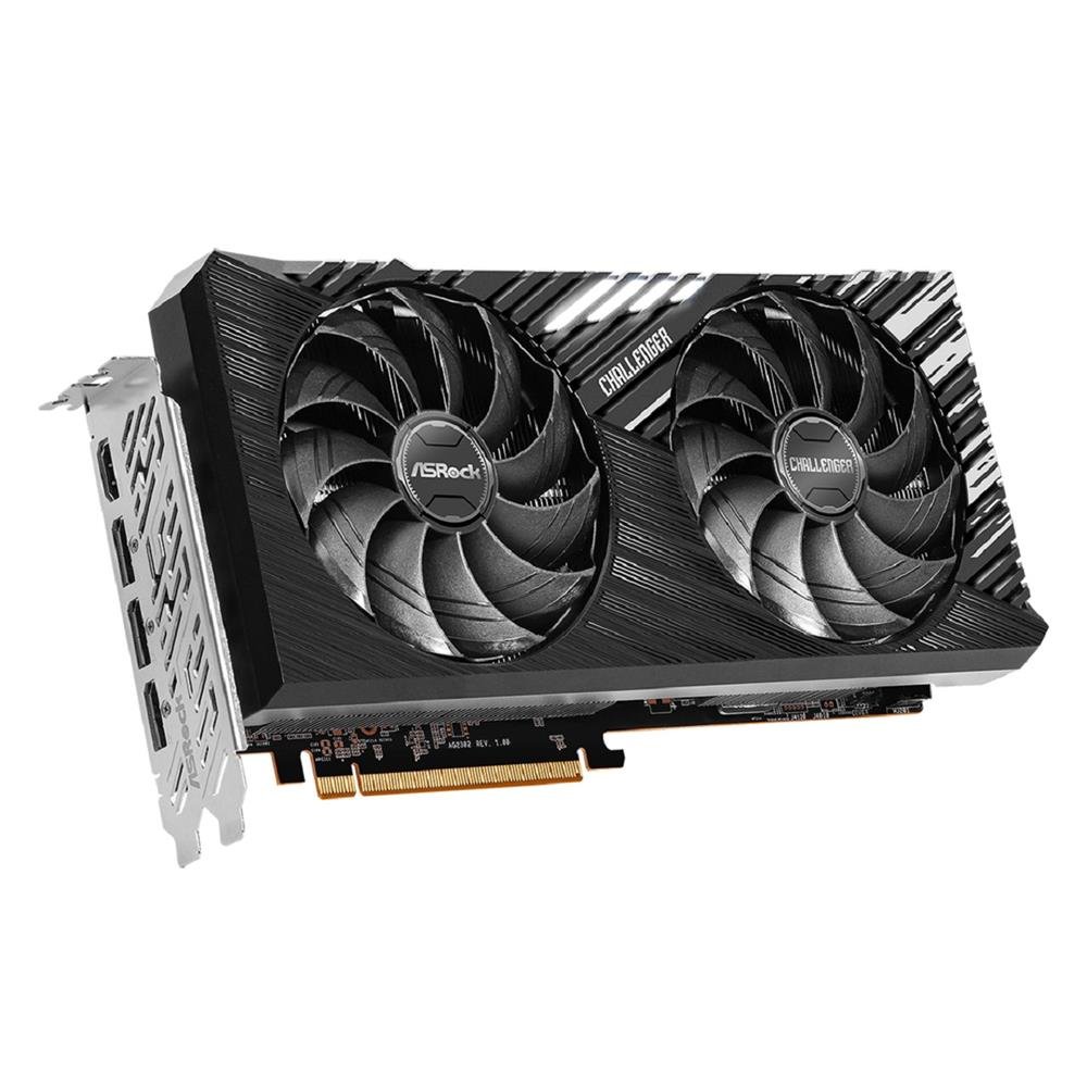 Placa de Video ASRock Radeon RX 7700 XT Challenger OC, 12GB, GDDR6, 192-Bit, Preto