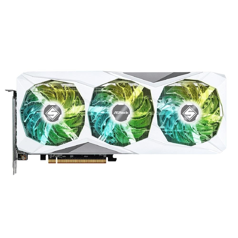 Placa de Video ASRock Radeon RX 7600 Steel Legend OC, 8GB, GDDR6, 128-Bit, FSR, Ray Tracing, Branco