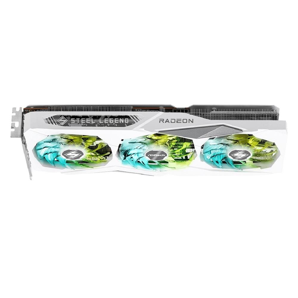 Placa de Video ASRock Radeon RX 7600 Steel Legend OC, 8GB, GDDR6, 128-Bit, FSR, Ray Tracing, Branco