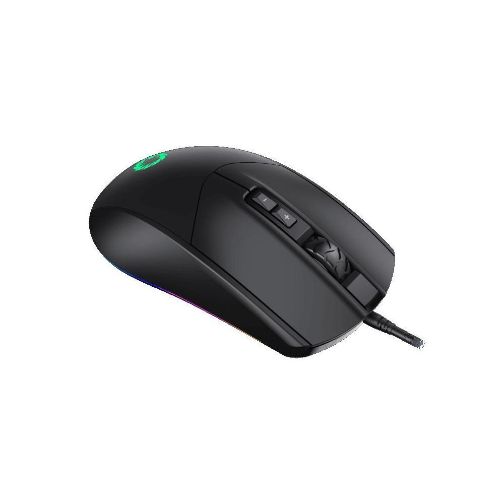 Mouse Gamer Gamemax MG3 Black, ARGB, 6400 DPI, 7 Botões Programaveis, USB, Preto
