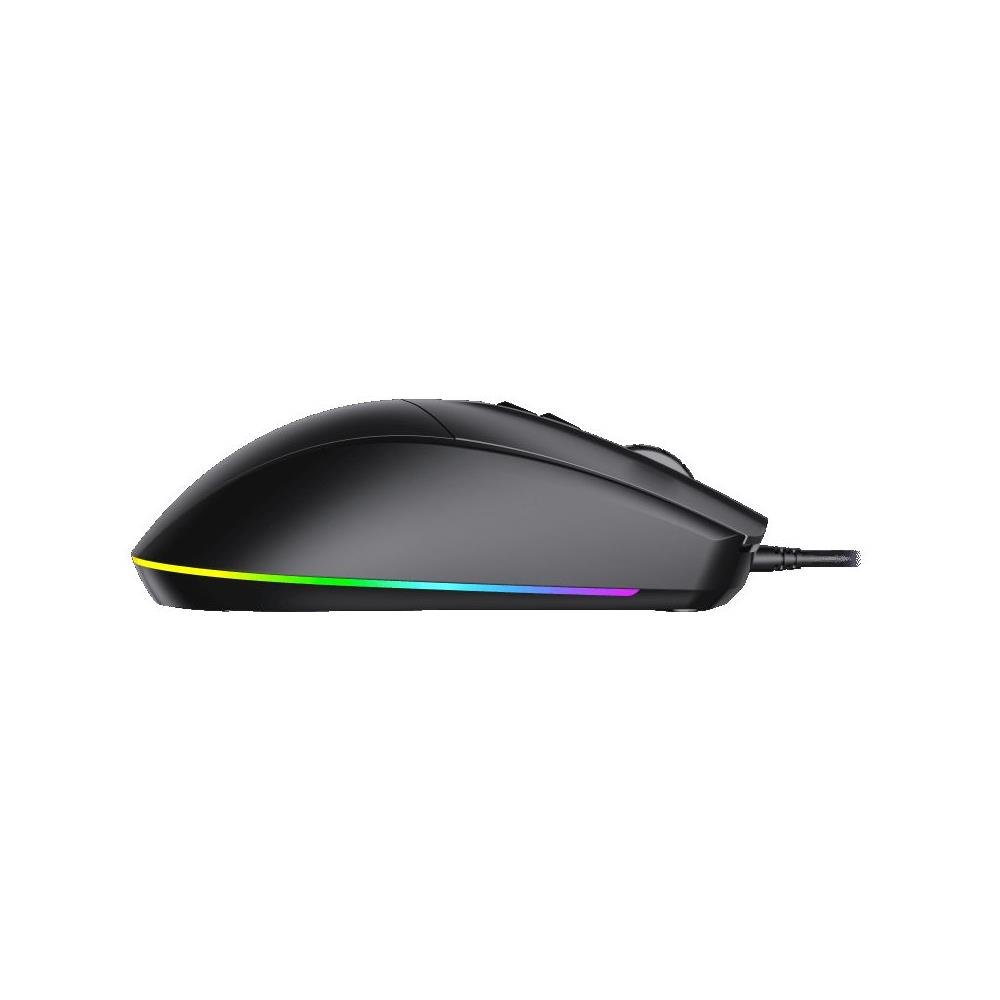 Mouse Gamer Gamemax MG3 Black, ARGB, 6400 DPI, 7 Botões Programaveis, USB, Preto