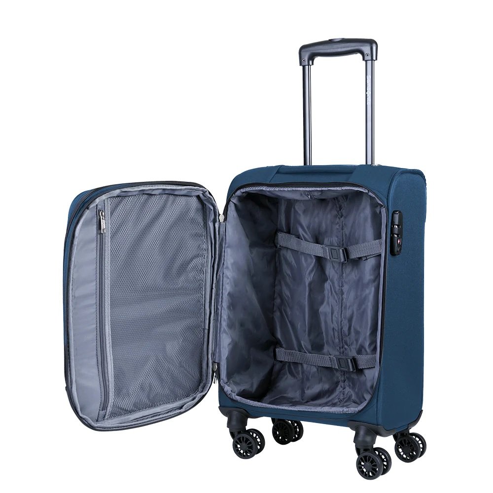 Mala De Viagem Tecido Samsonite Modelo Bahia Tamanho P Azul