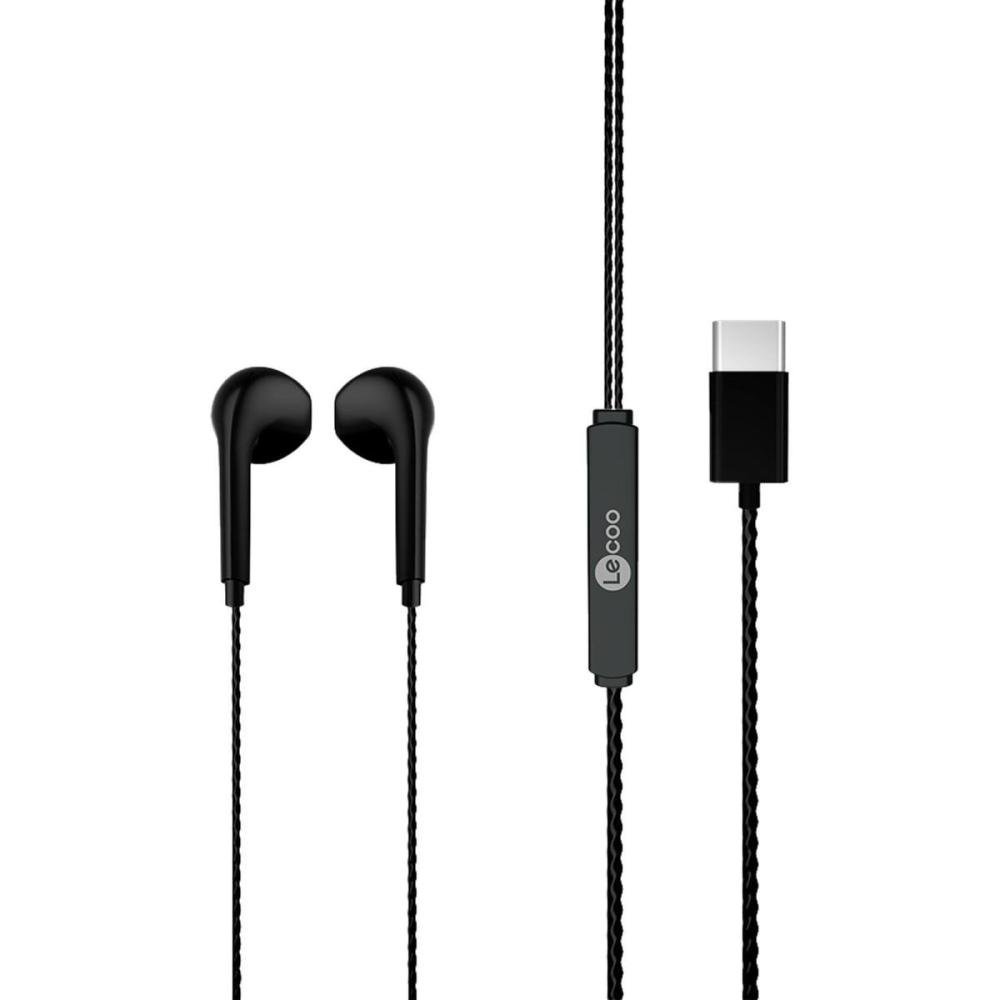 Fone de Ouvido Lecoo EH104 USB-C Preto Un.Venda: PC/1