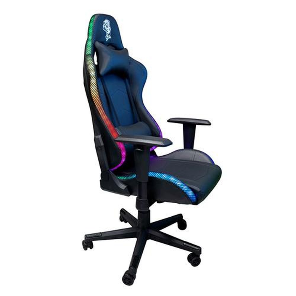 CH07BKRGB - Cadeira Gamer Rgb Chroma c/Apoio Cervical