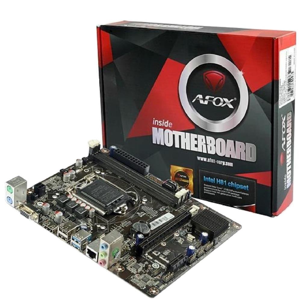 Placa Mãe Afox Ih81-Ma5, Chipset H81, Intel Lga 1150, Matx, Ddr3