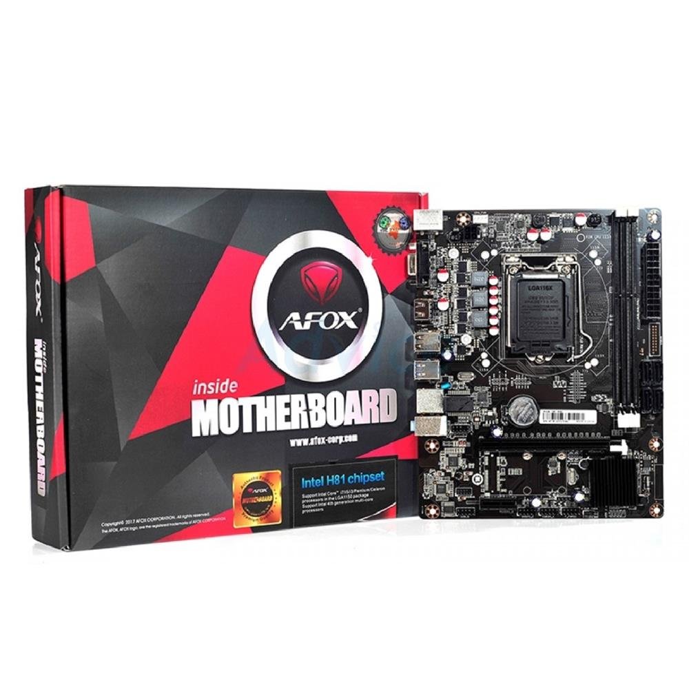 Placa Mãe AFox IH81-MA5, Chipset H81, Intel LGA 1150, mATX, DDR3