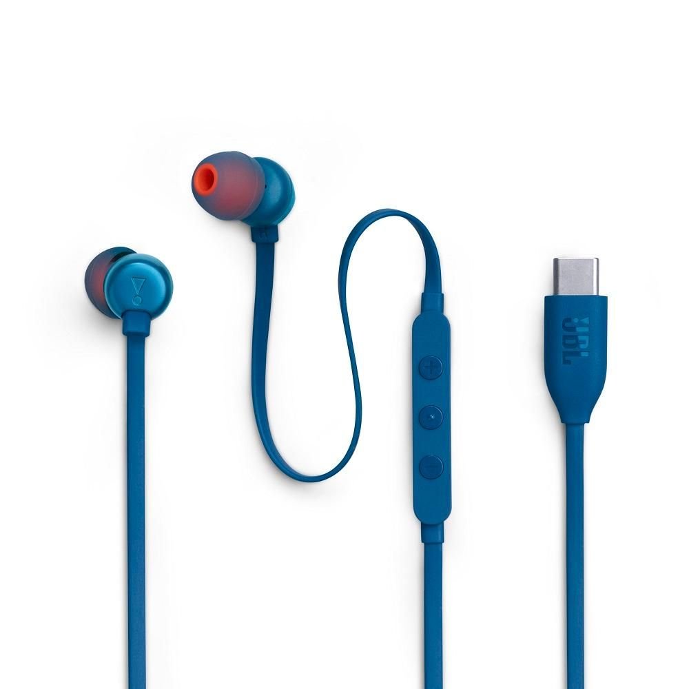 Fone de Ouvido JBL Tune 310C, Drivers 9mm, 3.5mm, USB-C, Azul