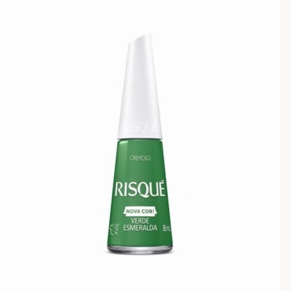 Esmalte Risqué Cremoso Verde Esmeralda Avulso 8ml