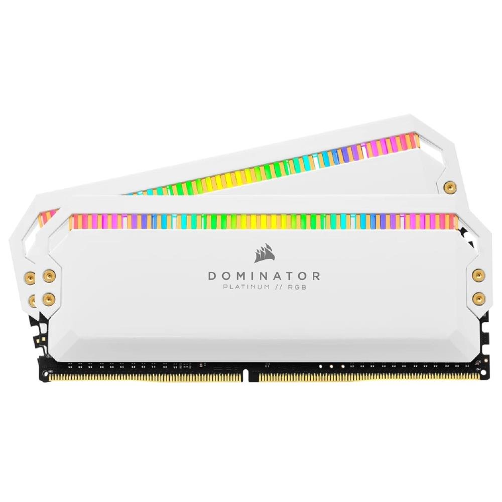 Memoria DDR4 Corsair Dominator Platinum RGB, 16GB (2x 8GB), 4800MHz, Branco