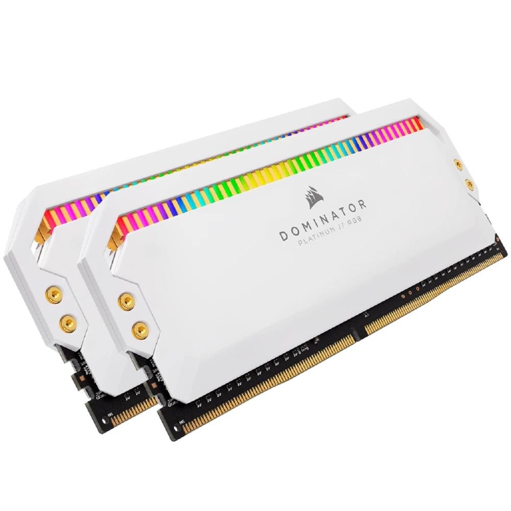 Memoria DDR4 Corsair Dominator Platinum RGB, 16GB (2x 8GB), 4800MHz, Branco