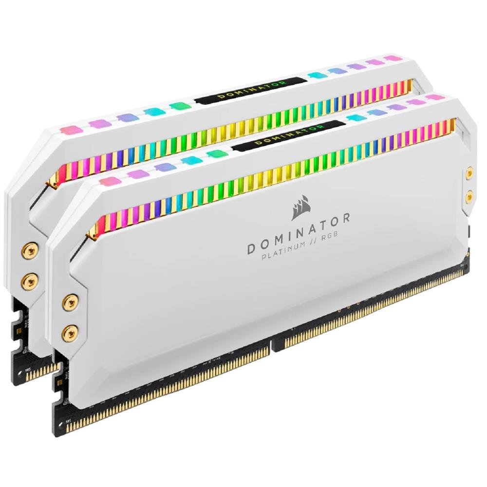 Memoria DDR4 Corsair Dominator Platinum RGB, 16GB (2x 8GB), 4800MHz, Branco