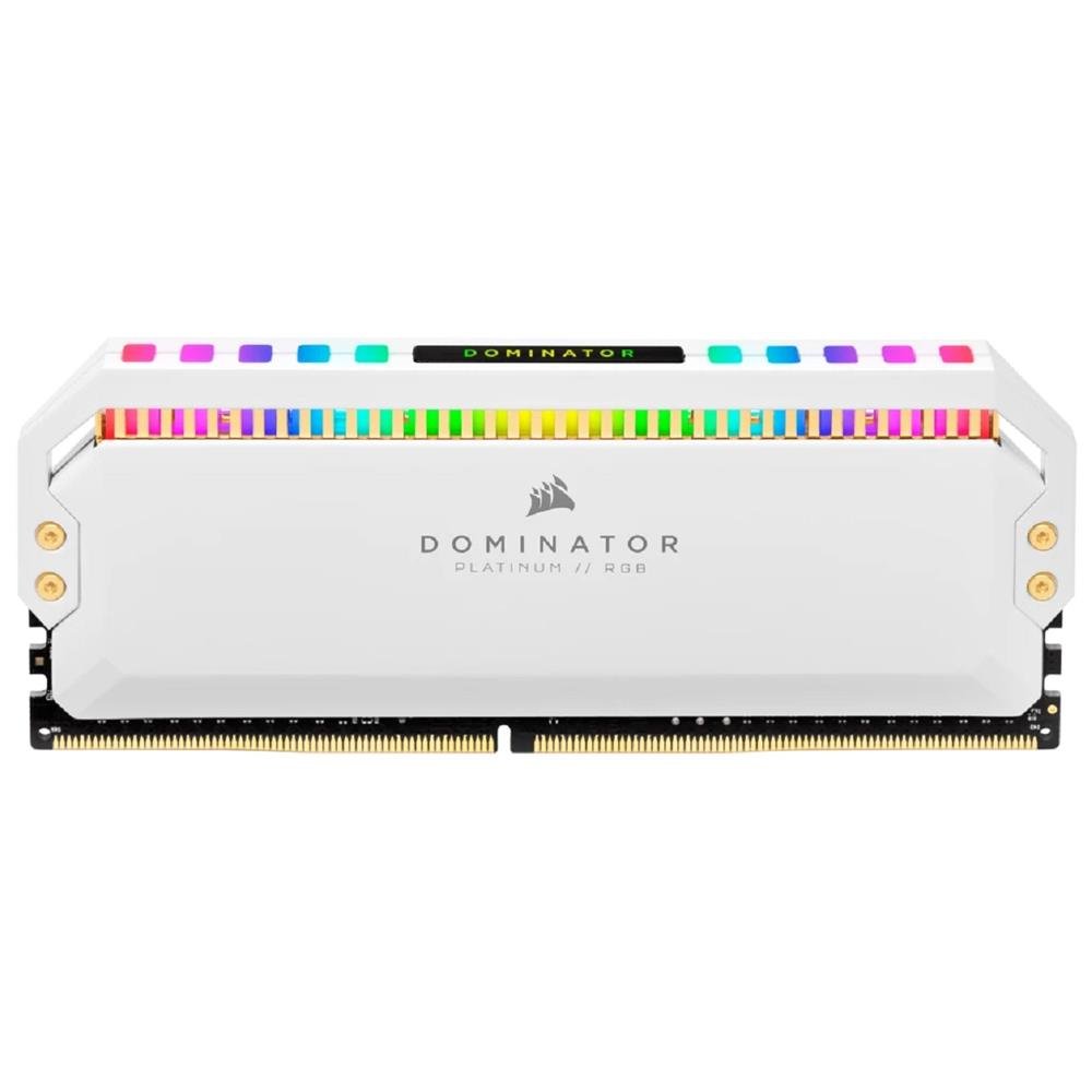 Memoria DDR4 Corsair Dominator Platinum RGB, 16GB (2x 8GB), 4800MHz, Branco