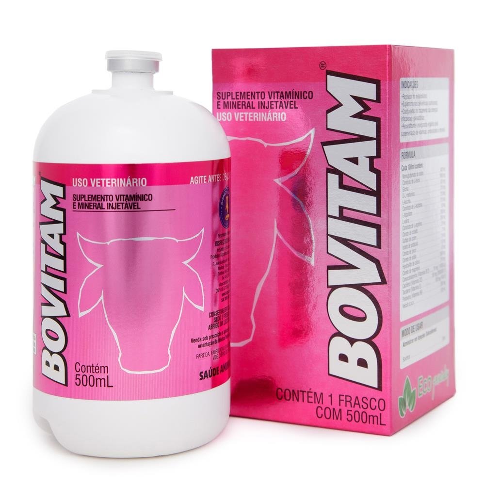 Suplemento Vitamínico Injetável Dispec Bovitam 500ml