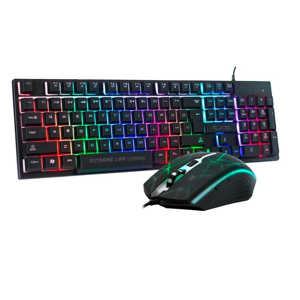 CGVR21 - Combo Gamer 2 Em 1 Viper Teclado Abnt2 Iluminado, Mouse 3200DPI Led 7 Cores
