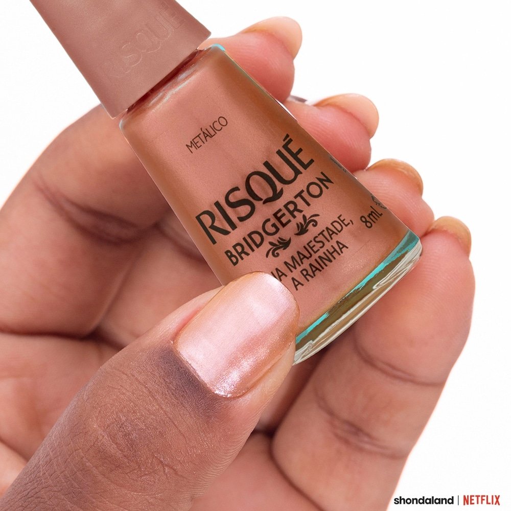 ESMALTE RISQUE METALIZADO SUA MAJESTADE A RAINHA COMERCIAL 8ML
