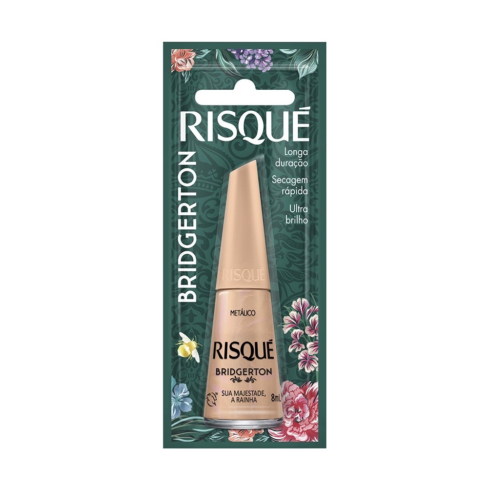 Esmalte Risque Metalizado  Bridgerton sua Majestade a Rainha Blister 8ml