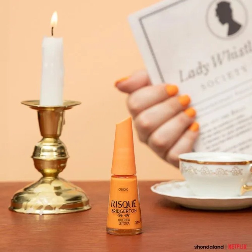 Esmalte Risqué Cremoso Bridgerton Querida Leitora Avulso 8ml