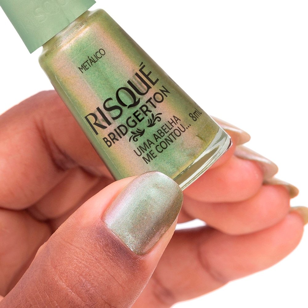 ESMALTE RISQUE METALIZADO UMA ABELHA ME CONTOU COMERCIAL 8ML