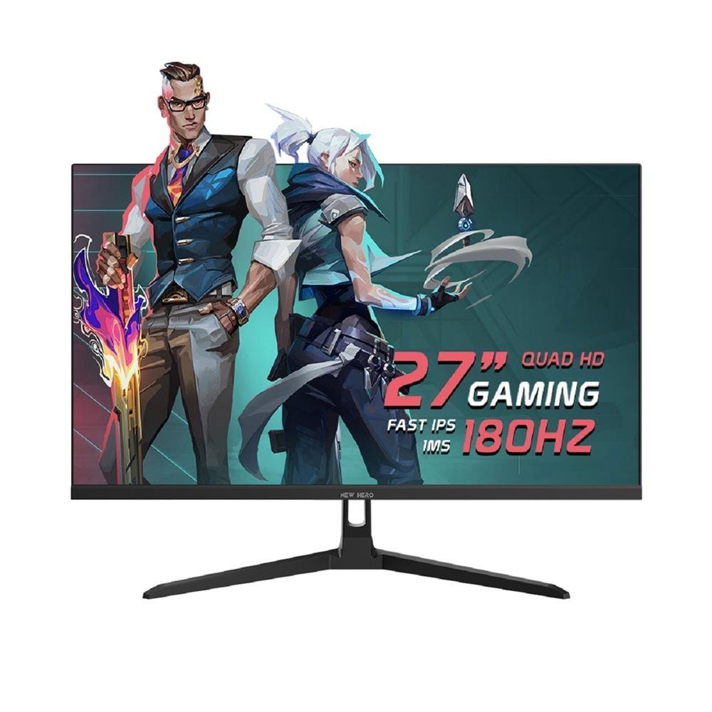 Monitor Gamer New Hero Blade Super 27", IPS, Quad HD, 180Hz, 1ms, FreeSync, HDMI e Display Port, Preto